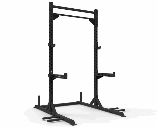 Commercial Half Power Rack | 300kg Squat Rack with Storage