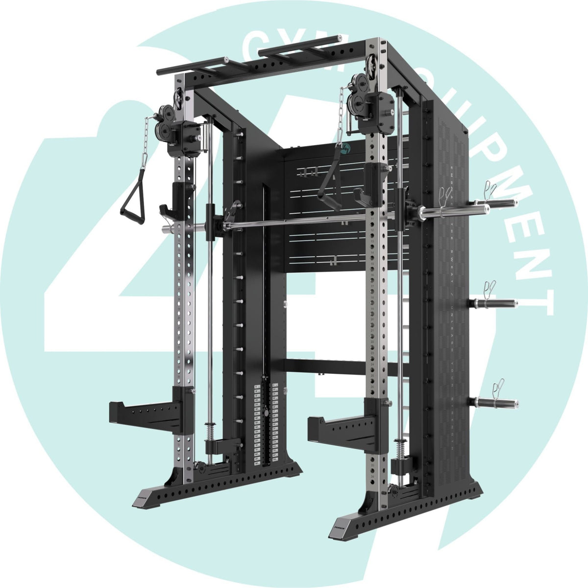 G25 Functional Smith Machine – Complete Pack with Dual 90 kg Weight Stacks - 24/7 Gym Equipment