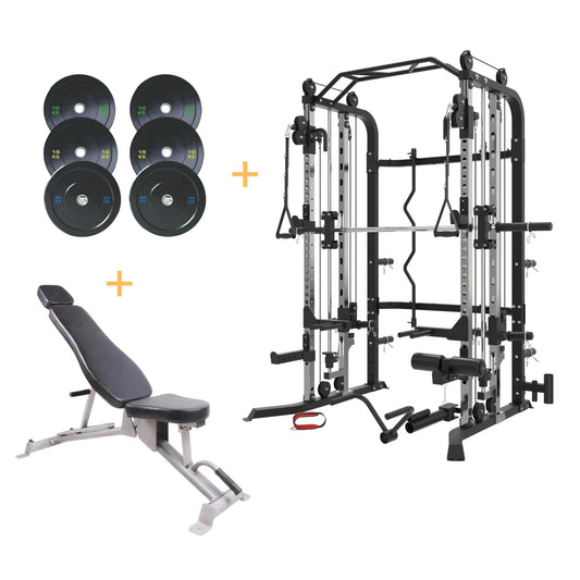 G3S Plate Loaded Functional Trainer – Complete Home and Commercial Gym Bundle - 24/7 Gym Equipment