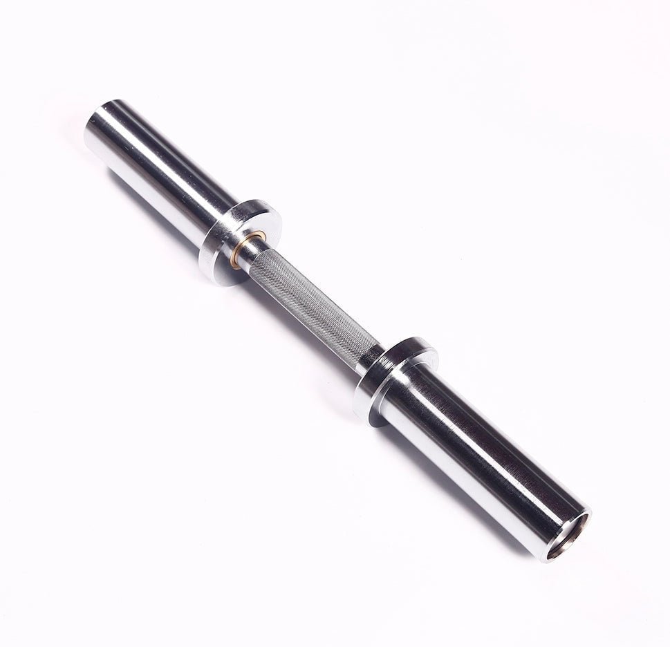 Olympic Dumbbell Handle 50mm – Chrome Gym Bar for Home & Commercial Use - 24/7 Gym Equipment