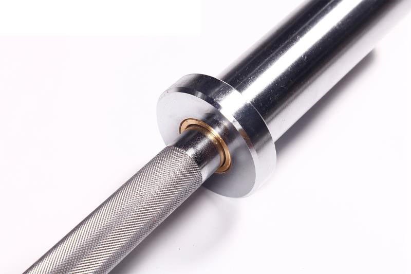 Olympic Dumbbell Handle 50mm – Chrome Gym Bar for Home & Commercial Use - 24/7 Gym Equipment