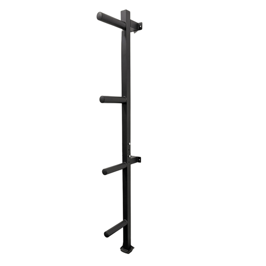 Wall mounted Olympic weight plate storage rack for home and commercial gyms in Australia
 - 24/7 Gym Equipment