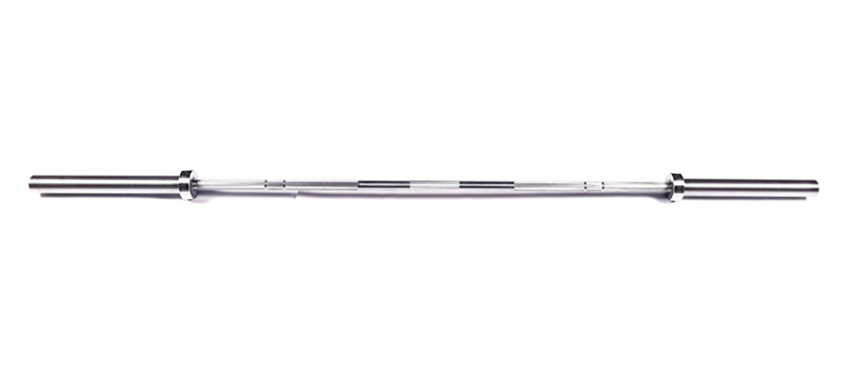 Full Length 7FT Olympic Barbell – 20KG Chrome Finish Powerlifting Bar