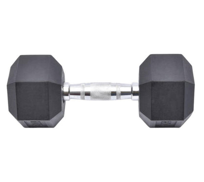 25 KG HEX DUMBBELLRUBBER COATED - PAIRS - 24/7 Gym Equipment