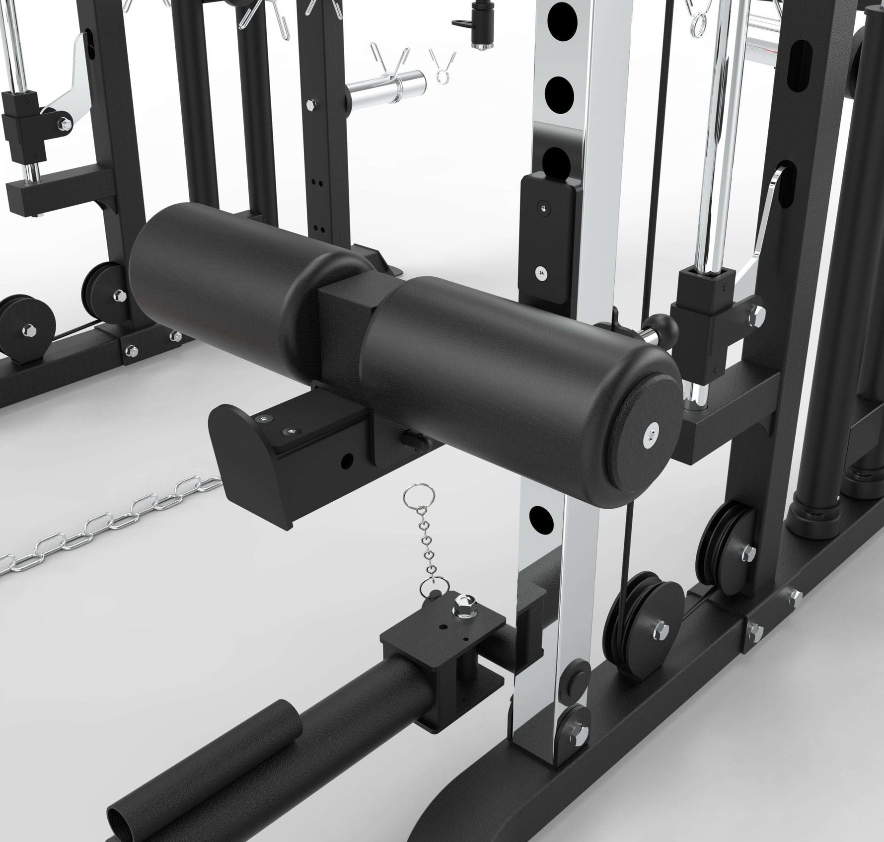Side view of Plate Loaded Functional Trainer G3S with Smith Machine and dual pulley system – Compact Gym Equipment Australia