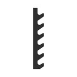 Wall Mounted Barbell Holder - 6 Bar Rack - 24/7 Gym Equipment